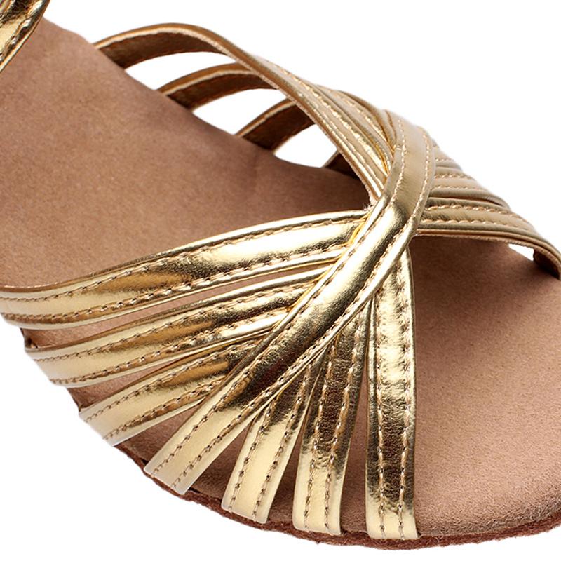 Phòng Khiêu Vũ Latin Giày Khiêu Vũ Cho Phụ Nữ Thực Hành Hiện Đại Salsa Giày Khiêu Vũ Nữ Giày Cao Gót 5/7 Cm Hiệu Suất Giày Khiêu Vũ Color: Indoor gold 7cm Shoe Size: 38