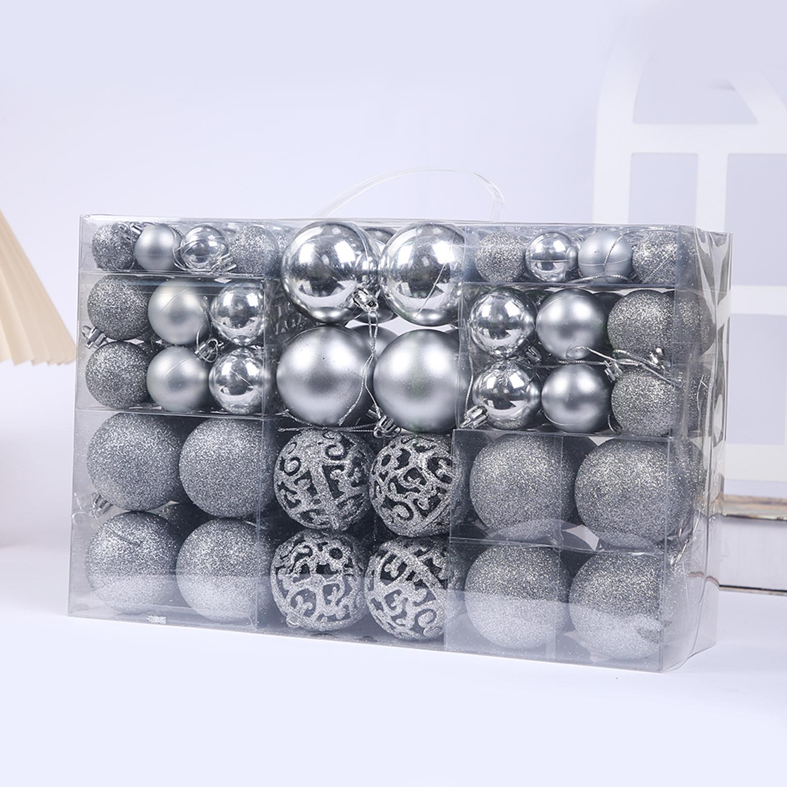 244x Christmas Ball Ornaments Decorative Ball for Bedroom Party Holiday