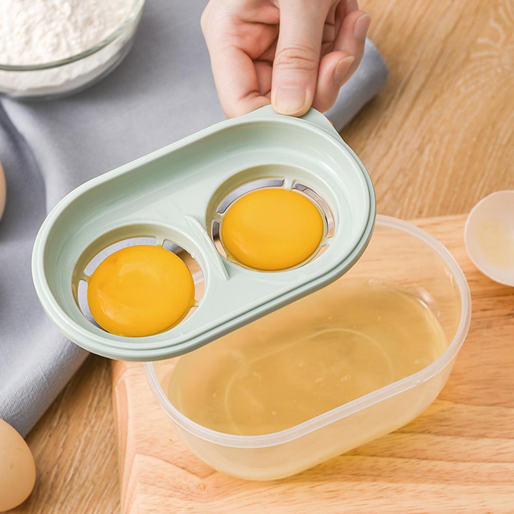 Máy tách lòng trắng trứng 2 ngăn Được làm từ nhựa PP cao cấp