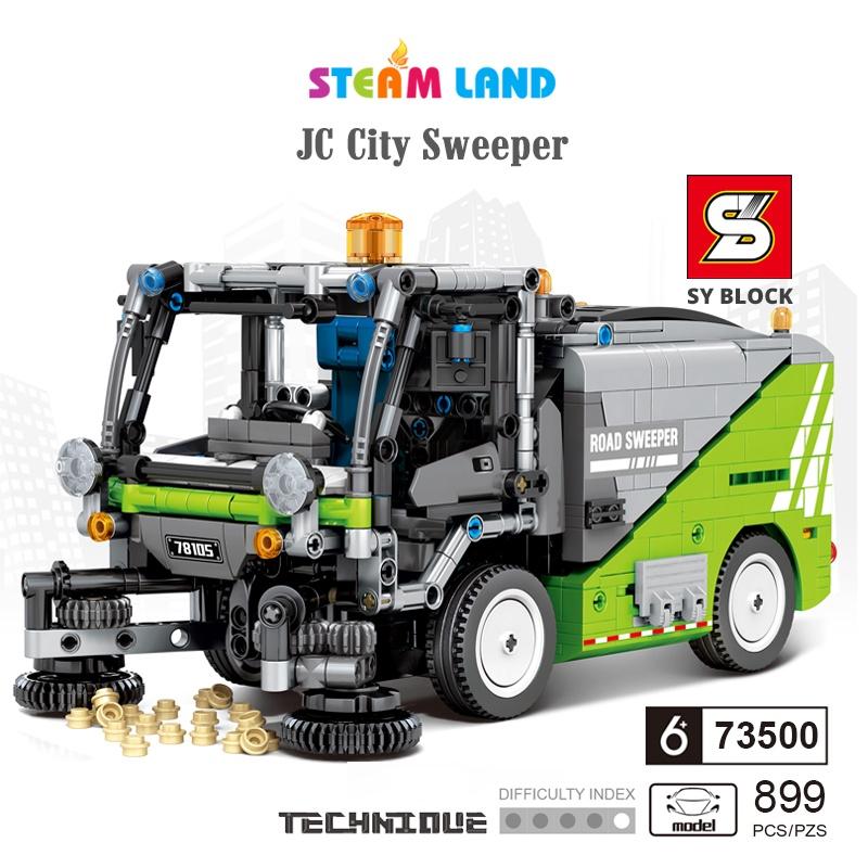 Đồ Chơi Lắp Ráp Xe Quét Dọn JC City-Sweeper – SY BLOCK 73500