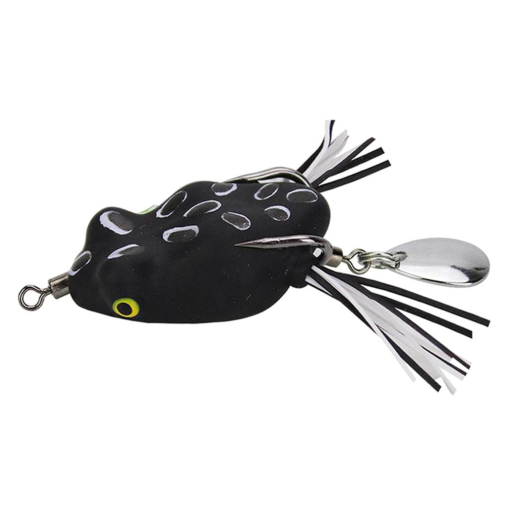RUBBER FROG LURES WIRE TRACE TREBLE HOOKS PIKE BASS COURSE FISHING