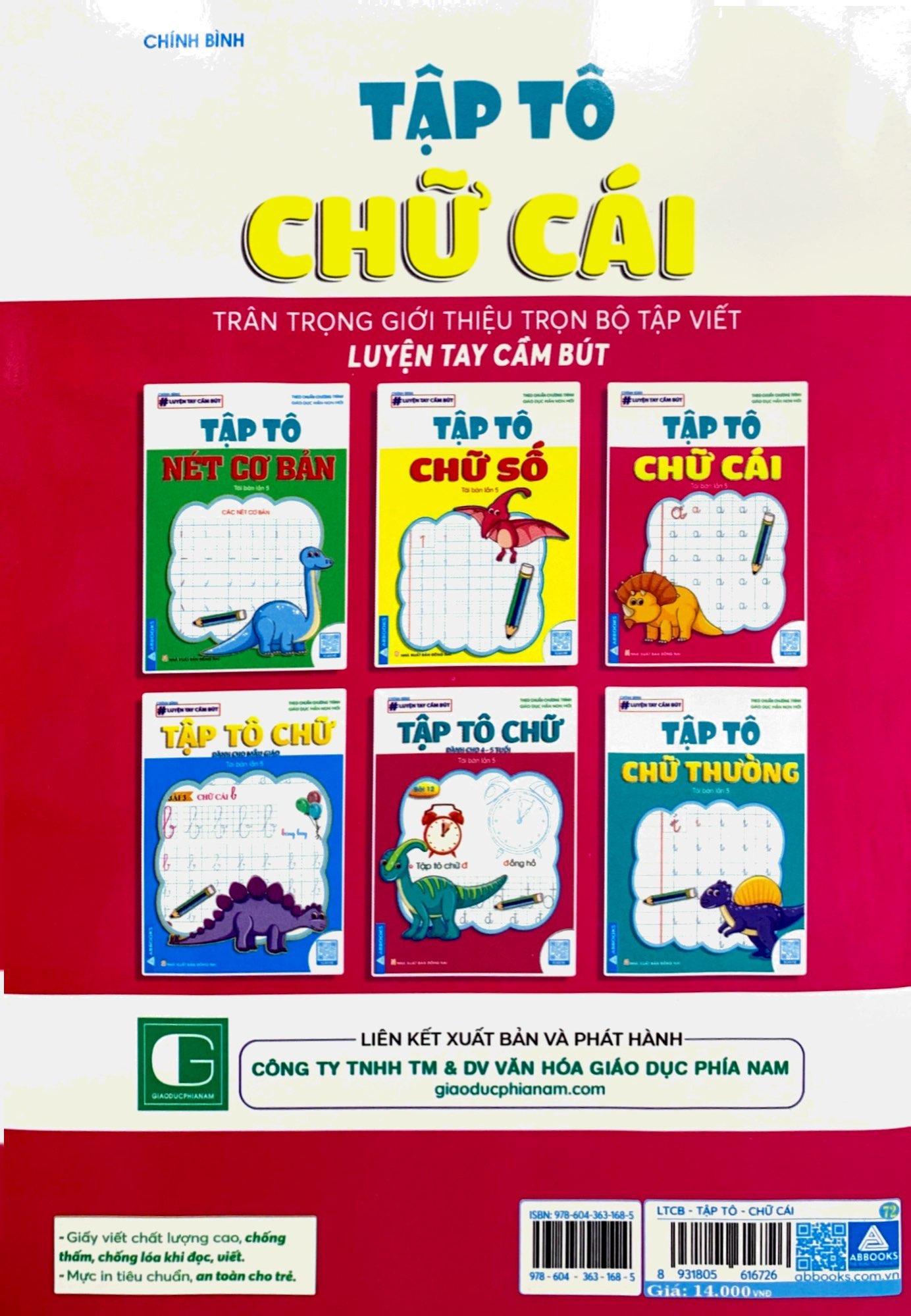 Luyện Tay Cầm Bút - Tập Tô Chữ Cái