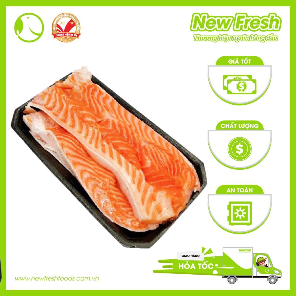 Lườn Cá Hồi Nauy Size 3-5cm Khay 1Kg