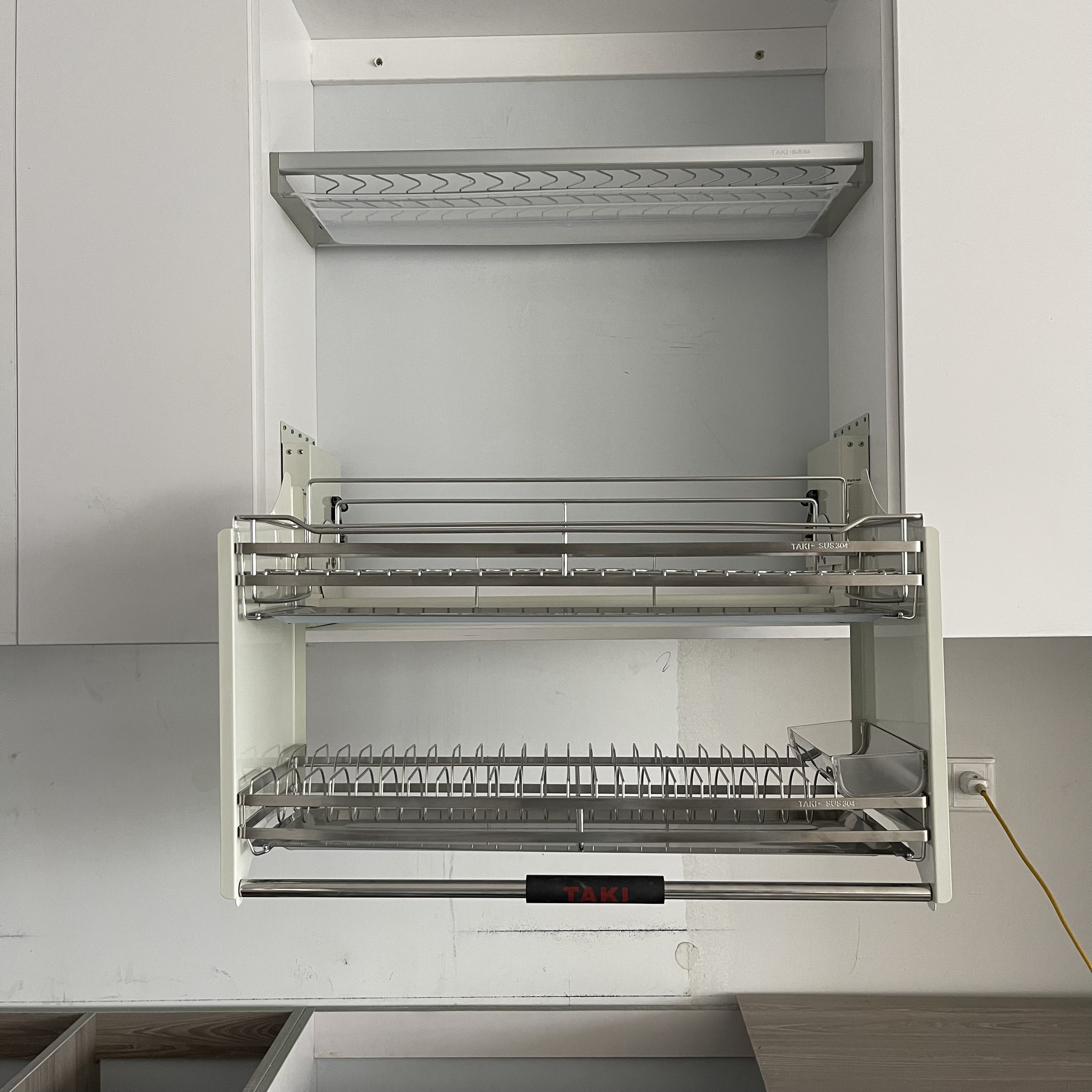 Kệ Chén Nâng Hạ TAKI INOX 304, Kệ Chén Thông Minh, Kệ Nâng Hạ - Bảo Hành Vĩnh Viễn INOX