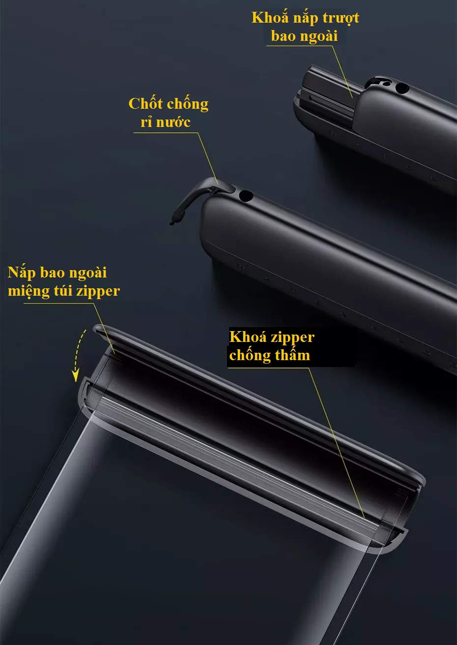 Túi chống nước cho điện thoại dạng nắp trượt Baseus Slip Cover - Hàng chính hãng