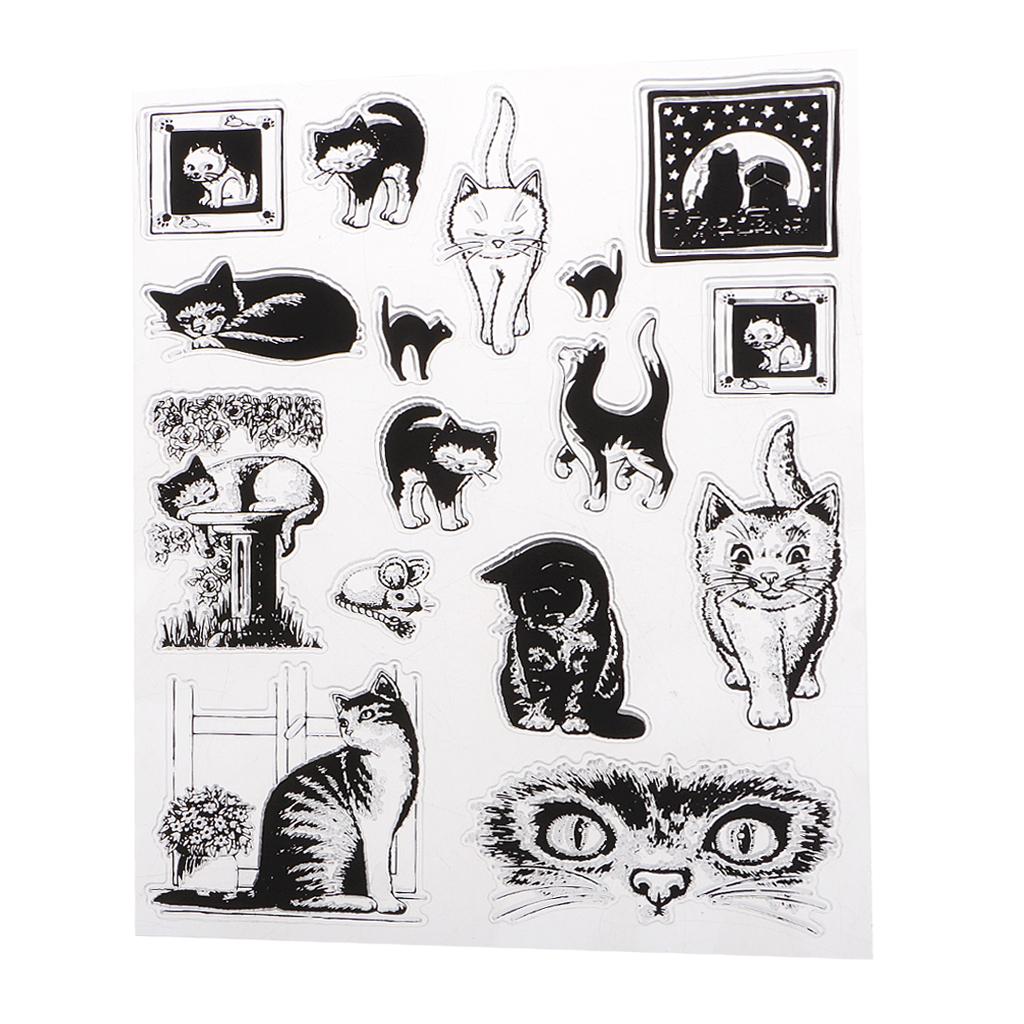 Multi-pattern Themes Transparent Silicone Stamp Seal Clear Stamp for Scrapbooking DIY Photo Album Diary Book Decorative Ink Stamp