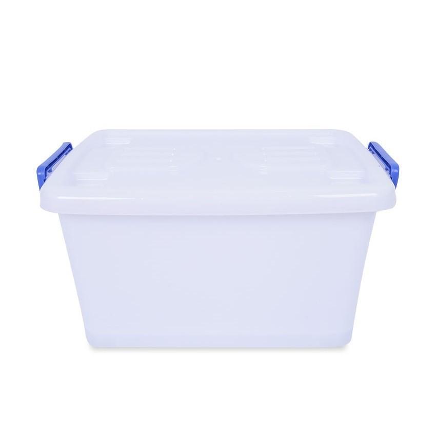 Thùng Nhựa Vuông Duy Tân 30 Lít Có Bánh Xe - Kích thước 52 x 32 x 27.5 cm