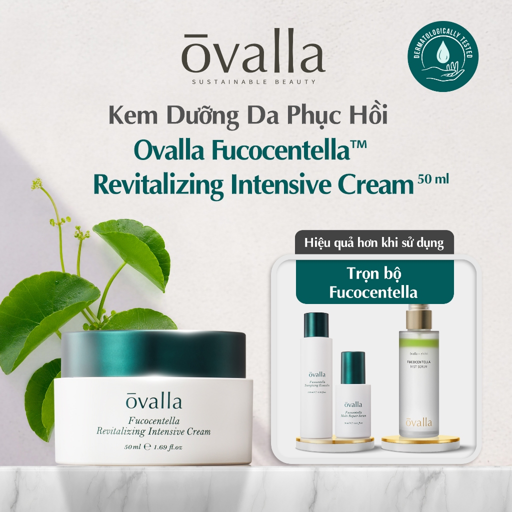 Kem Dưỡng Ẩm OVALLA Giúp Dưỡng Ẩm Phục Hồi Da, Giảm Nếp Nhăn Và Sáng Da (Hũ 50ml)