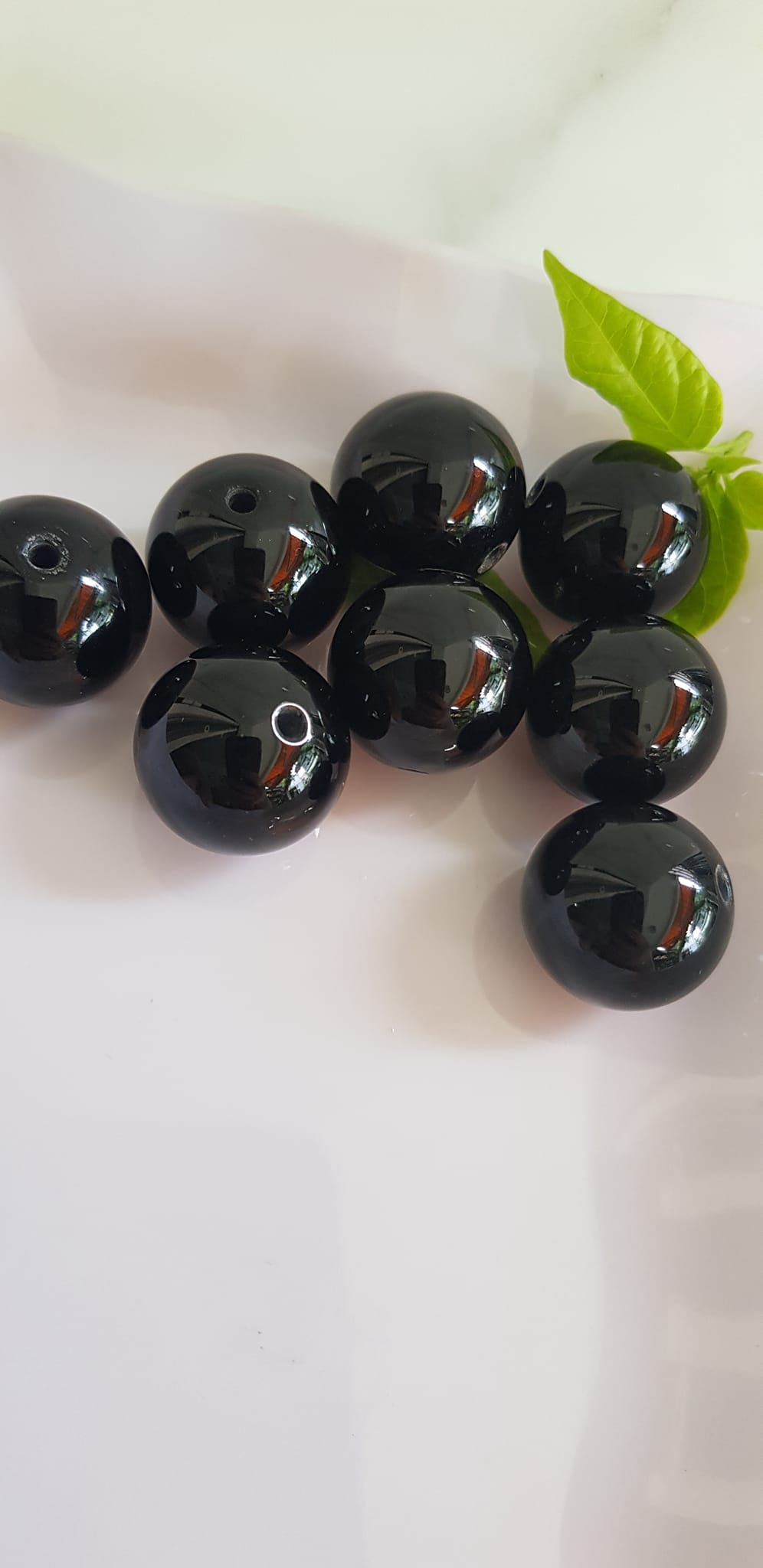 Hạt Lẻ rời Đá Mã Não Đen Đậm Đẹp phối vòng tay nam size lớn 20mm Hạt lẻ chuẩn hợp các Anh mạng Thuỷ , mệnh Mộc dành cho các anh cần hạt đá lẻ ạ