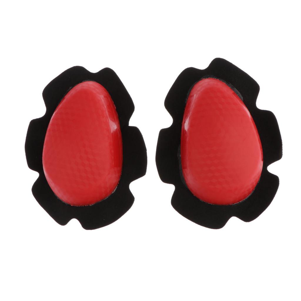 Motorcycle Protective Gears kneepads Knee Pads Slider Protector Cover Red