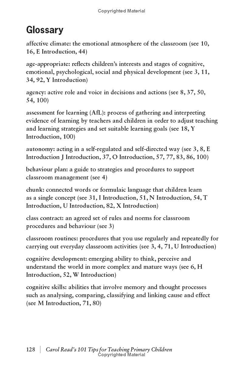 Carol Read’s 101 Tips For Teaching Primary Children - Pocket Editions