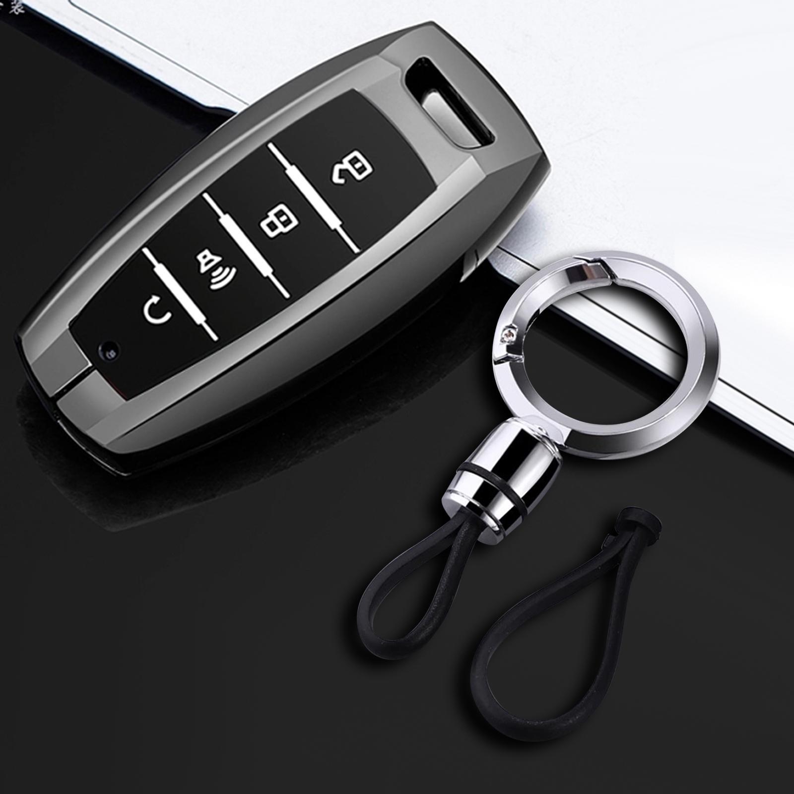 Car Fob Keychain Motorcycle Keychain Anti Lost Universal Key Fob Holder Business Keychain Metal Keyring for Men and Women Keys Backpack