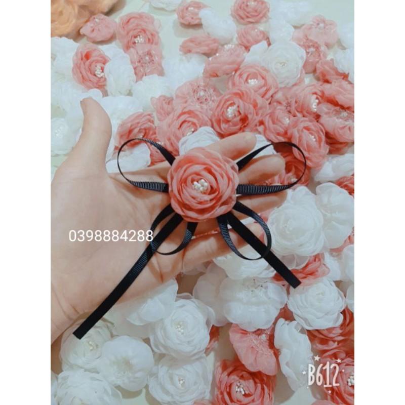 Hoa cài áo handmade ️ Tag hoa cài áo có ghim cài ở sau