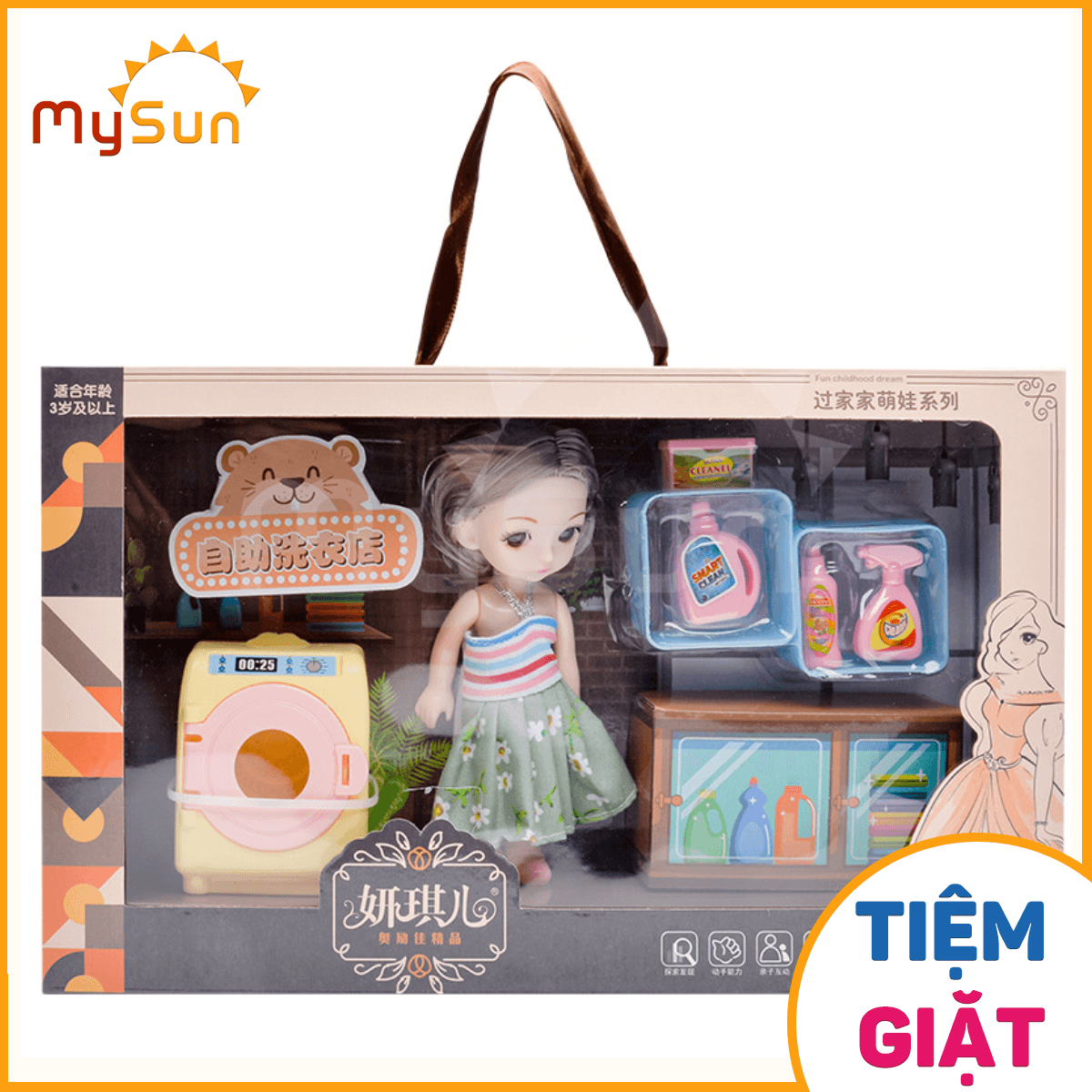 Bộ đồ chơi ngôi nhà búp bê chibi dễ thương, công chúa baby có khớp trang điểm xinh đẹp, nấu ăn cho bé gái giá rẻ