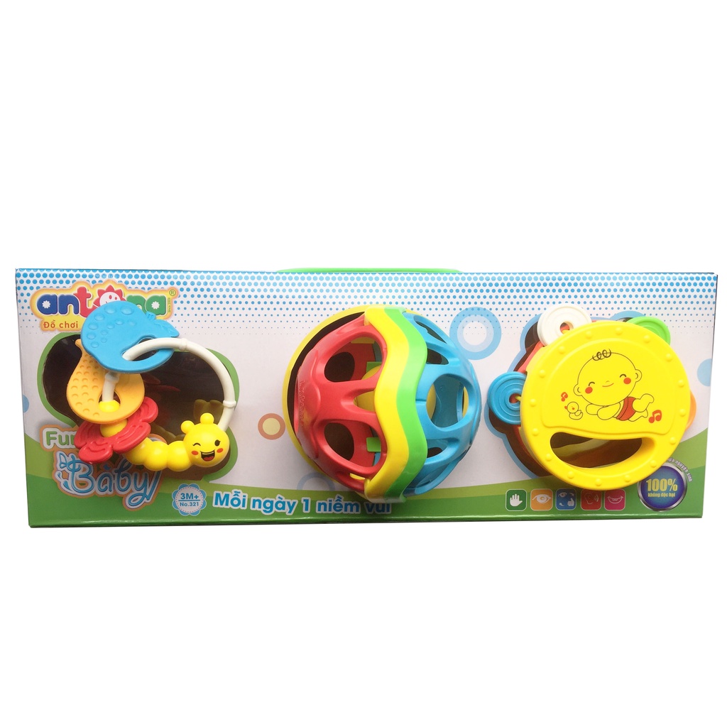 Hộp đồ chơi 3 món Antona Fun for BaBy No.321