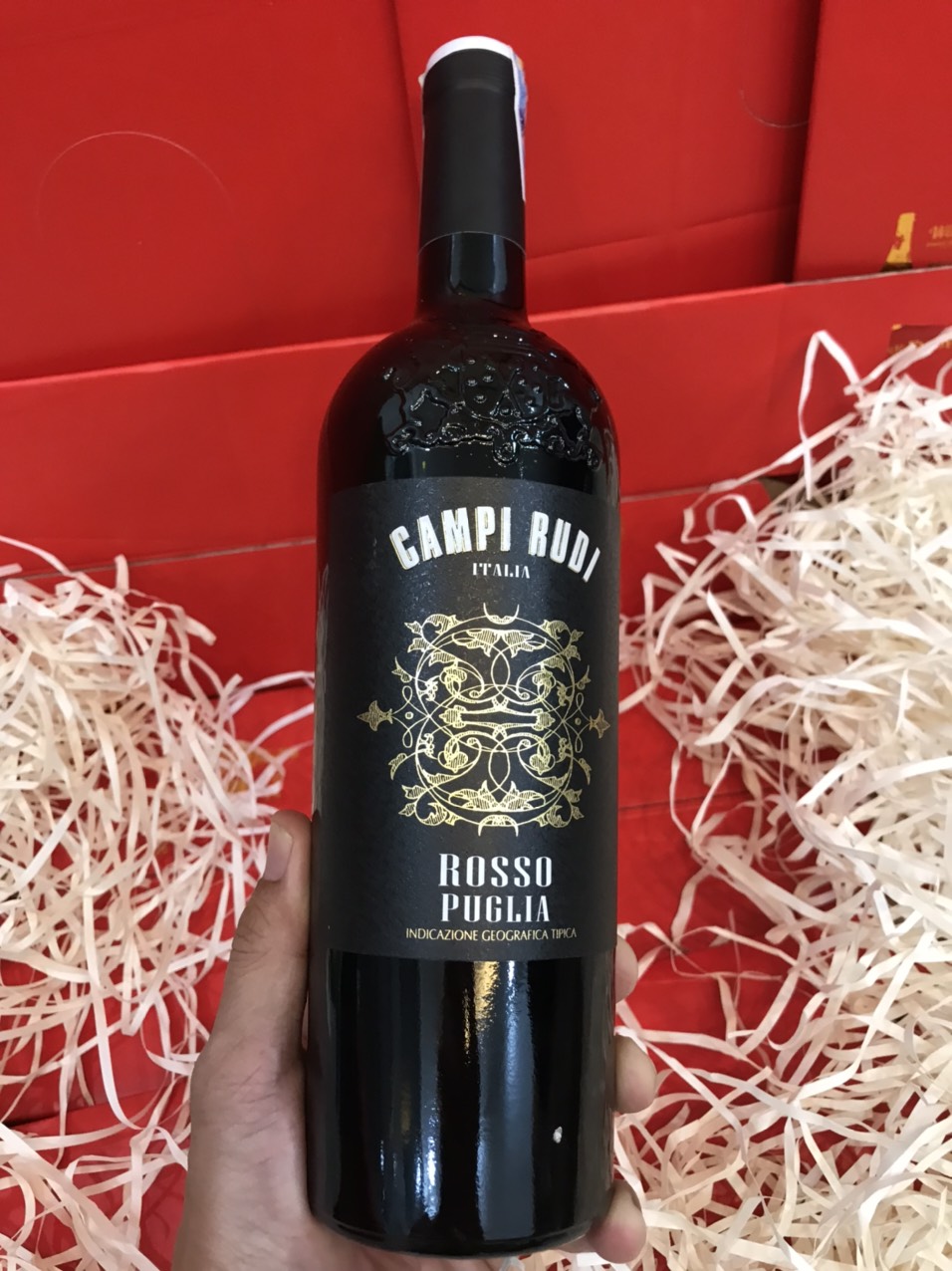 Vang Ý Campi Rudi Rosso Puglia IGT 750ml 13%