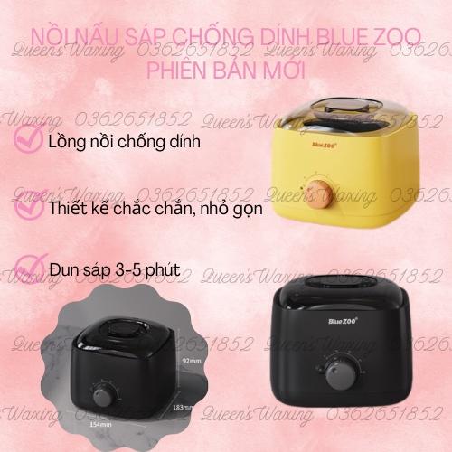 Nồi nấu sáp wax lông chống dính cao cấp Bluezoo Mẫu mới 2021 dễ vệ sinh nấu nhanh