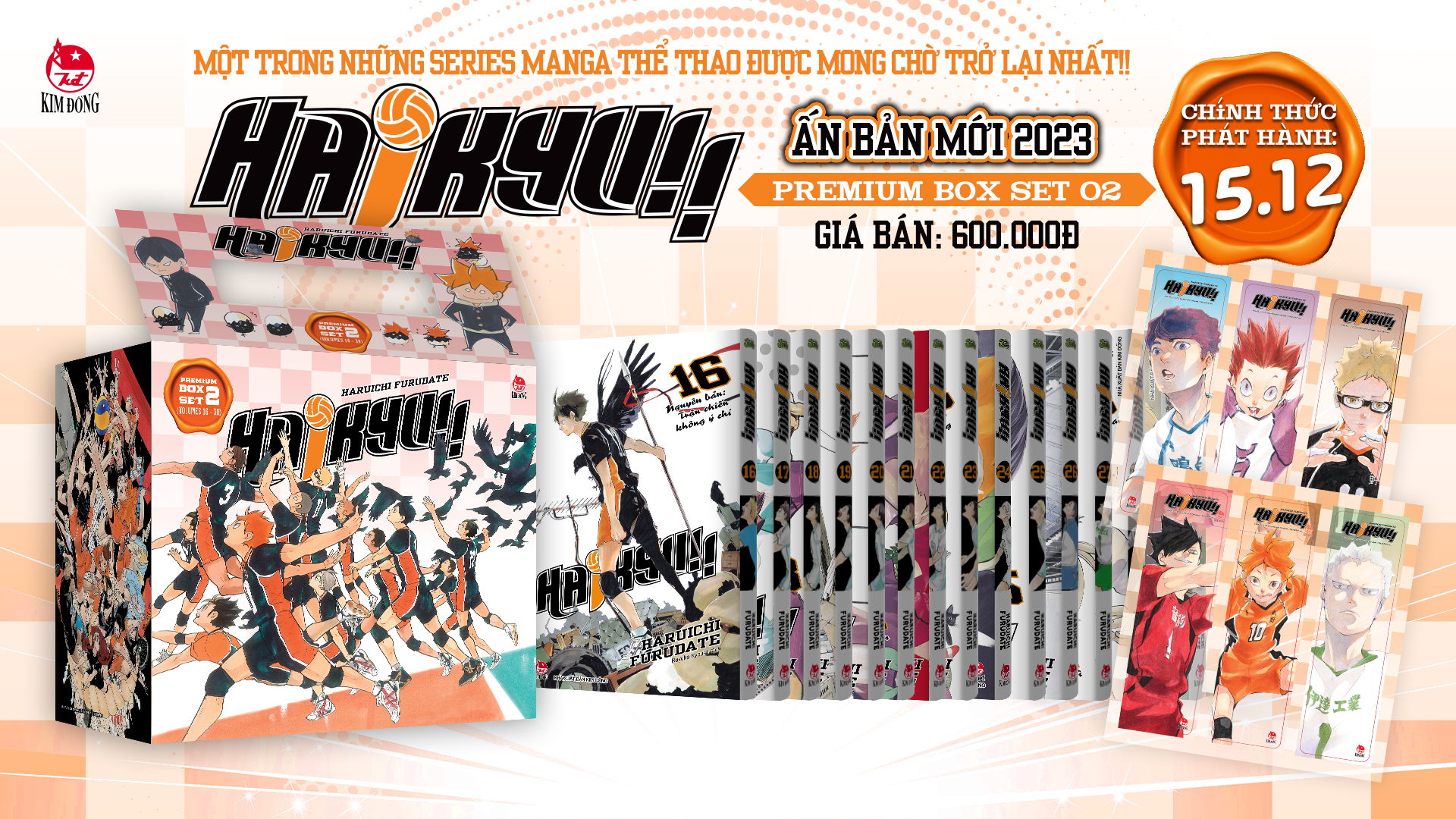 Premium Boxset Haikyu!! 2 - Tập: 16 - 30  - Tặng Kèm 2 Set Bookmark PVC + 1 Hộp Đựng Bìa Áo Box #1