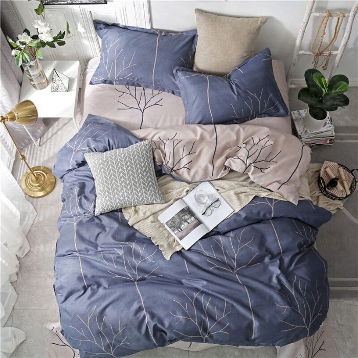 Bộ chăn ga gối Cotton cao cấp 1m6x2m THC148