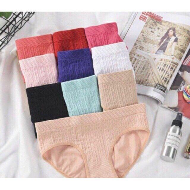 Quần Lót Cotton Hoa Nổi co giãn 4 Chiều