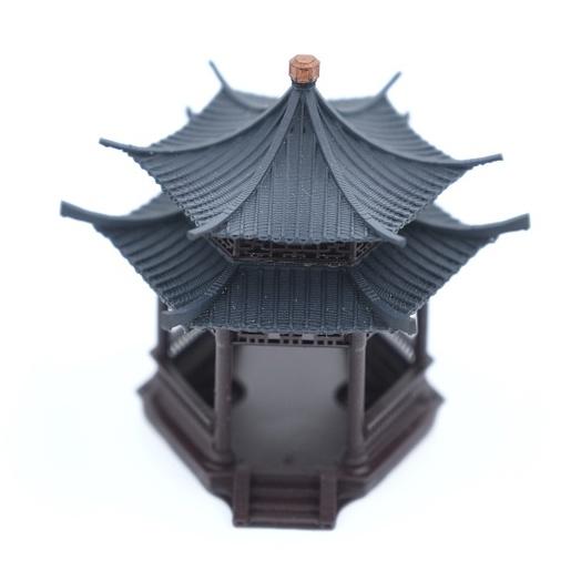 Mô hình tiểu cảnh TIỂU ĐÌNH 2 CỬA 2 MÁI - bán cạn - bể cá - hòn non bộ - terrarium - tinh xảo - chất lượng cao