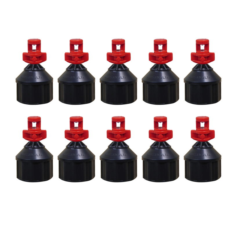 Bộ 10 cái béc tưới cây Single Piece Jets Red FNPT. Xuất xứ: Australia.