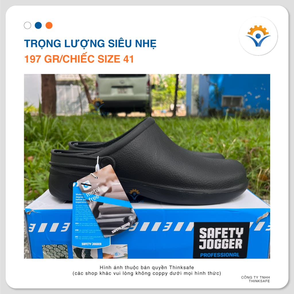 Giày chống trượt Safety Jogger Bestlight  tiêu chuẩn EN dùng cho phòng sạch, thực phẩm, spa, nhà bếp - Thinksafe