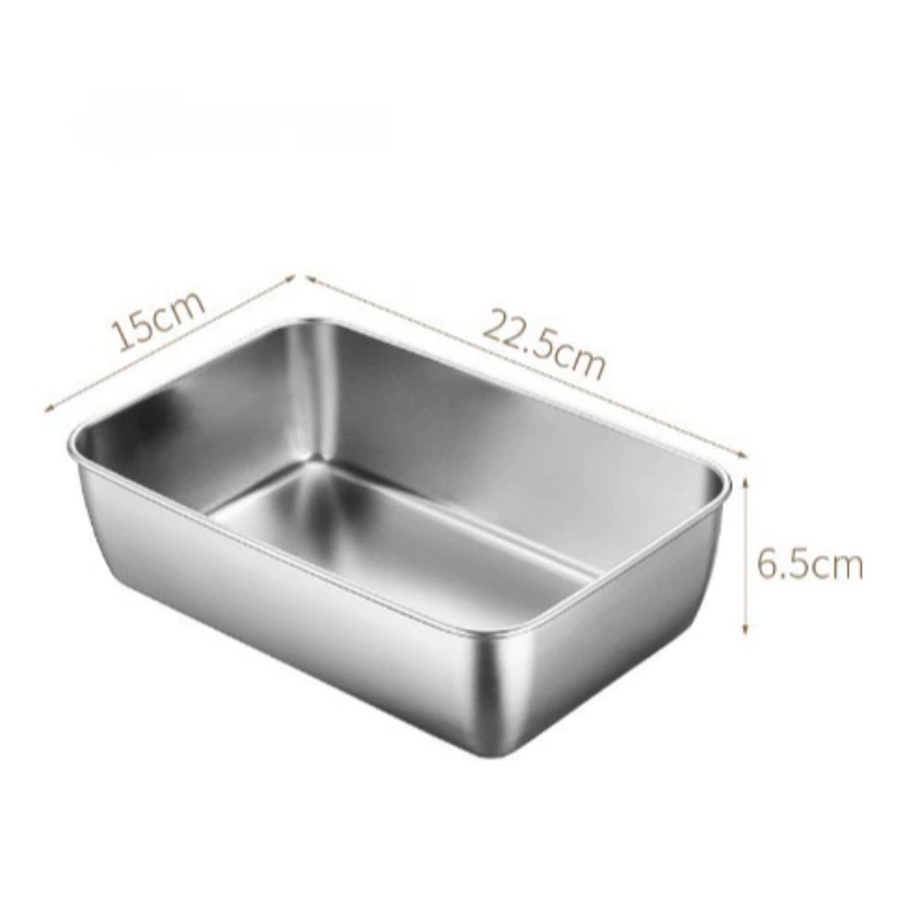 Hộp Đựng Thực Phẩm Inox Để Tủ Lạnh Có Nắp Đậy Đa Năng Tiện Lợi- Có 2 Size 13.5x10.5x5.8 cm và 20x5,5x25cm - Khay Inox 304 Chống Gỉ - Hàng Chính Hãng MINIIN