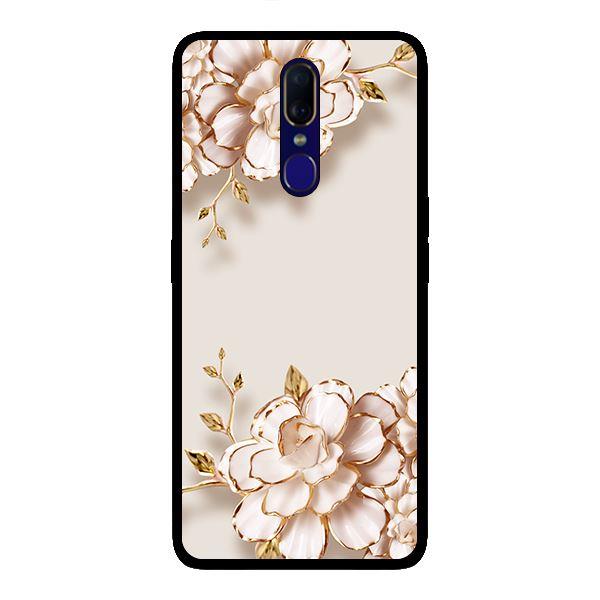 Ốp lưng dành cho Oppo F11 Tranh Hoa Nền Trắng - Hàng chính hãng