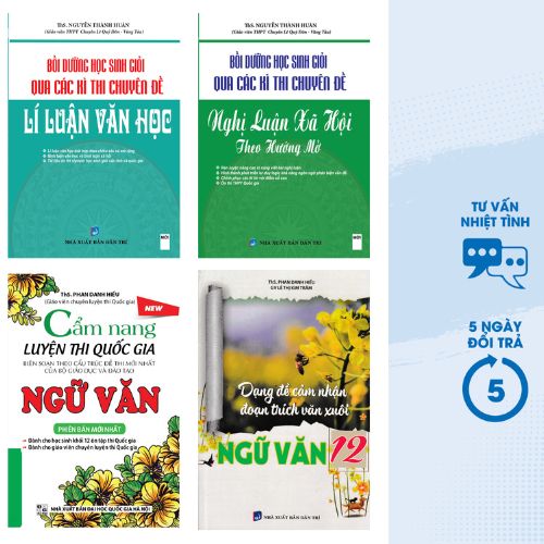 COMBO TỔNG HỢP CHUYÊN ĐỀ TRỌNG TÂM THI THPT QUỐC GIA MÔN NGỮ VĂN (BỘ 4 CUỐN) - KV