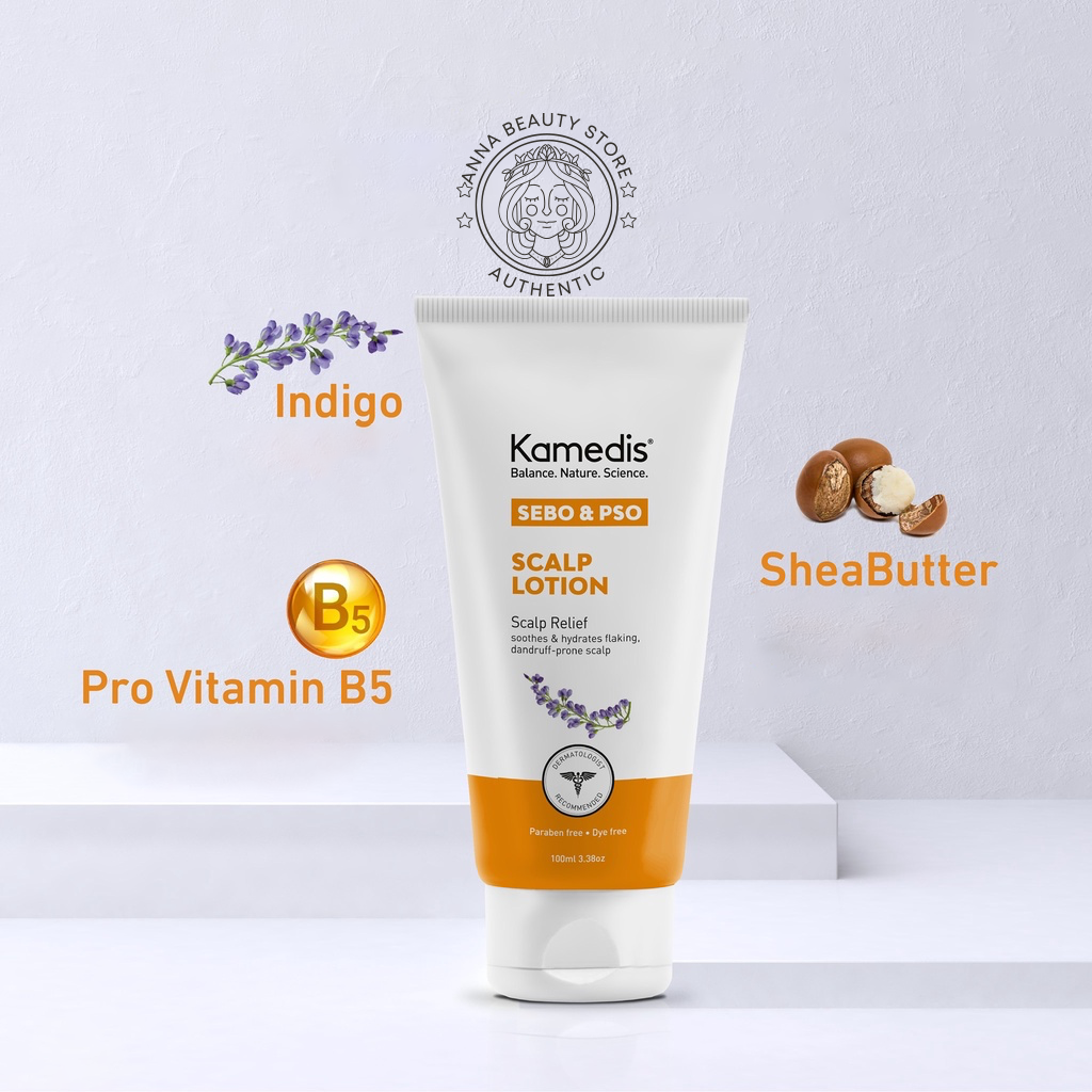 Lotion Kamedis SEBO &amp; PSO Scalp 100ml - Dưỡng Da Đầu, Giảm Đỏ, Bong Vảy