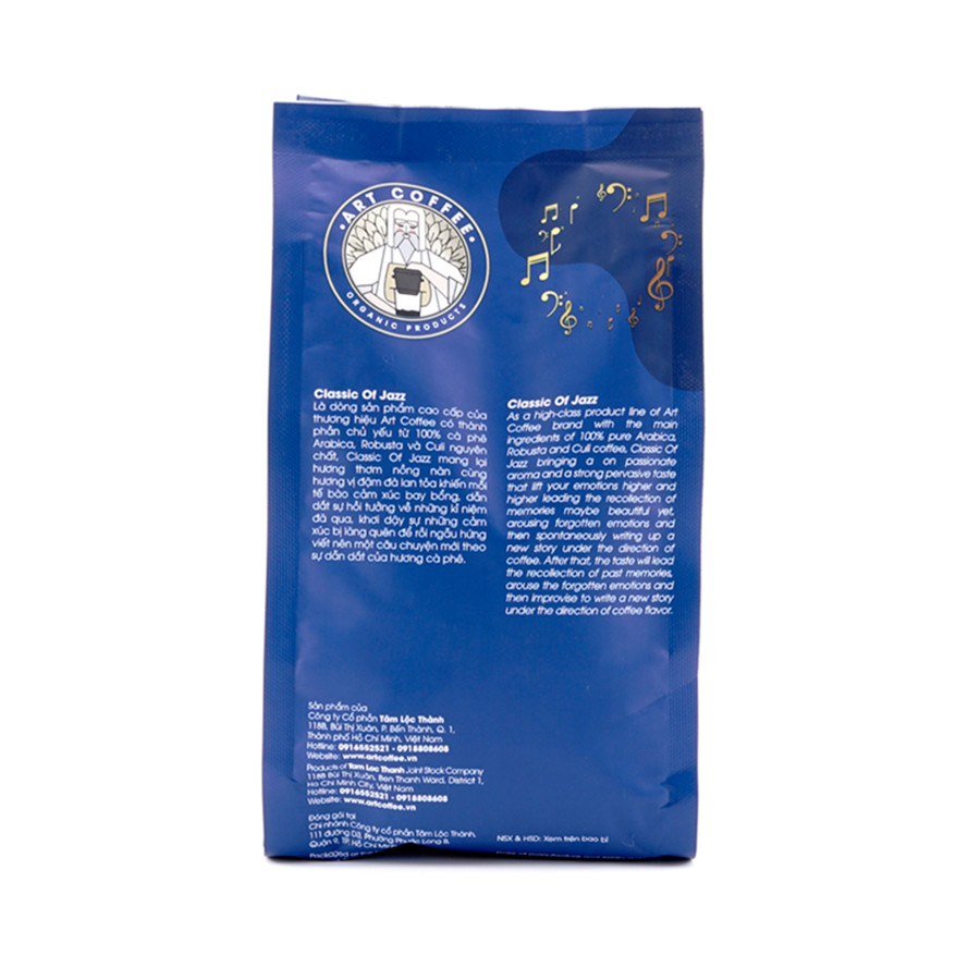 Cà phê nguyên chất Art Coffee Classic Of Jazz - Gói 500gr