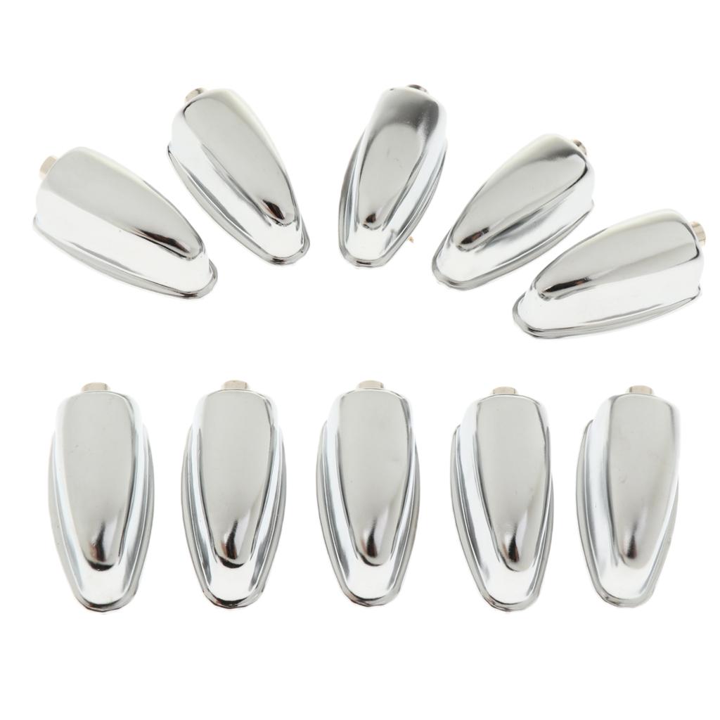 Sunnimix 50 Chiếc Sắt Bass Móc Hít Móng Vuốt Móc Thay Thế Cho Trống-Cầu Thủ Sinh Viên