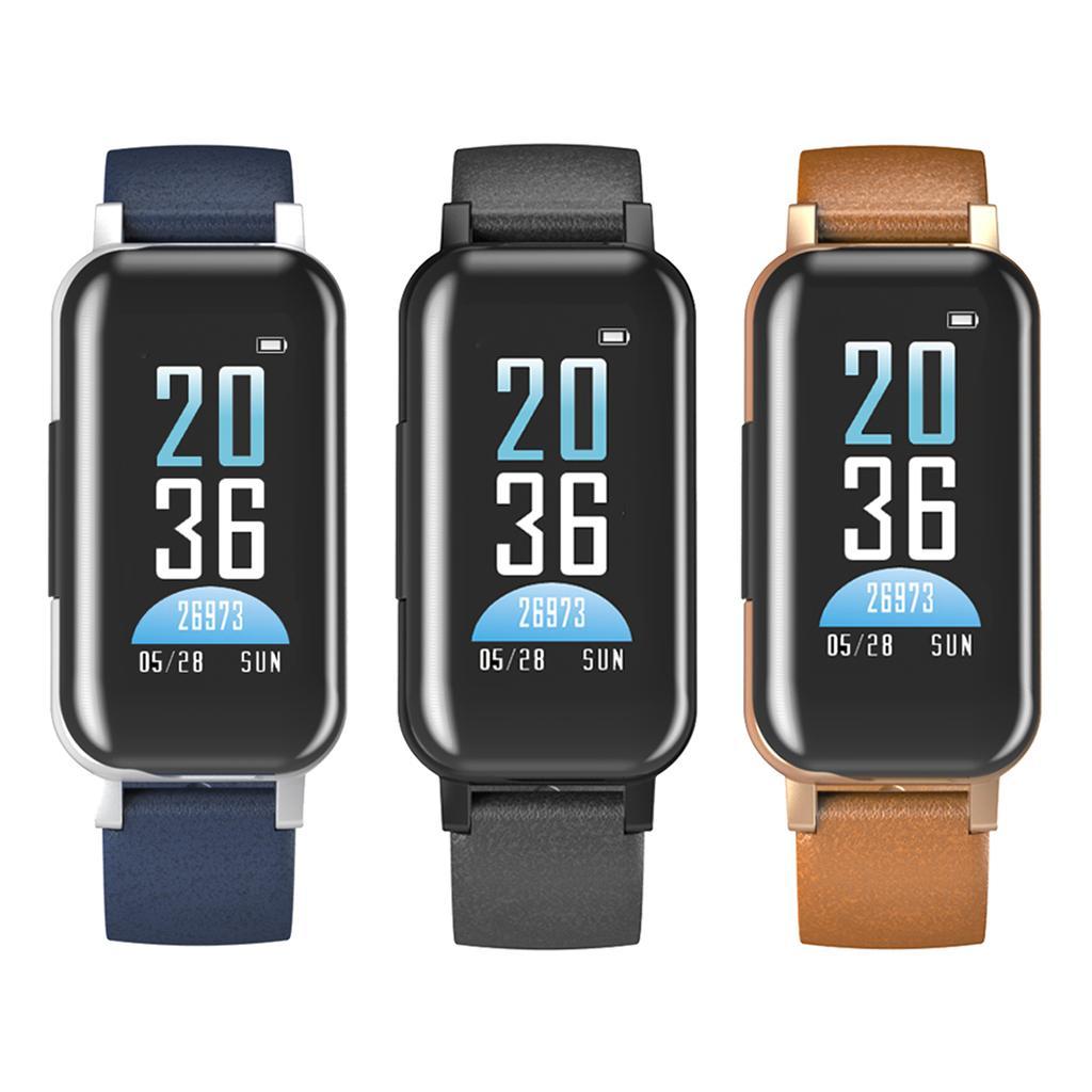 2 in 1 Wireless Binaural Bluetooth Headphone Smart Fitness Bracelet Monitor