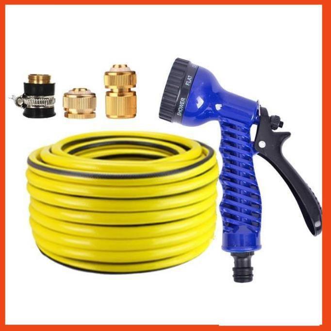 Bộ dây tăng áp 3 lần vòi xịt nước rửa xe, tưới cây loại 3-5m 206843
