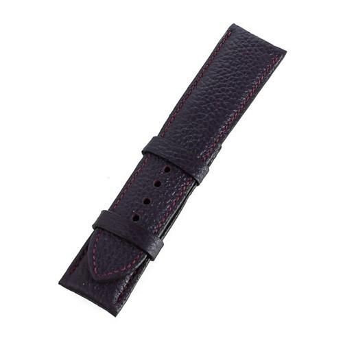 HC8140-41-42 - Dây đồng hồ Huy Hoàng da bò size 22, 24, 26 màu nâu đen, tím đậm, nâu bạc