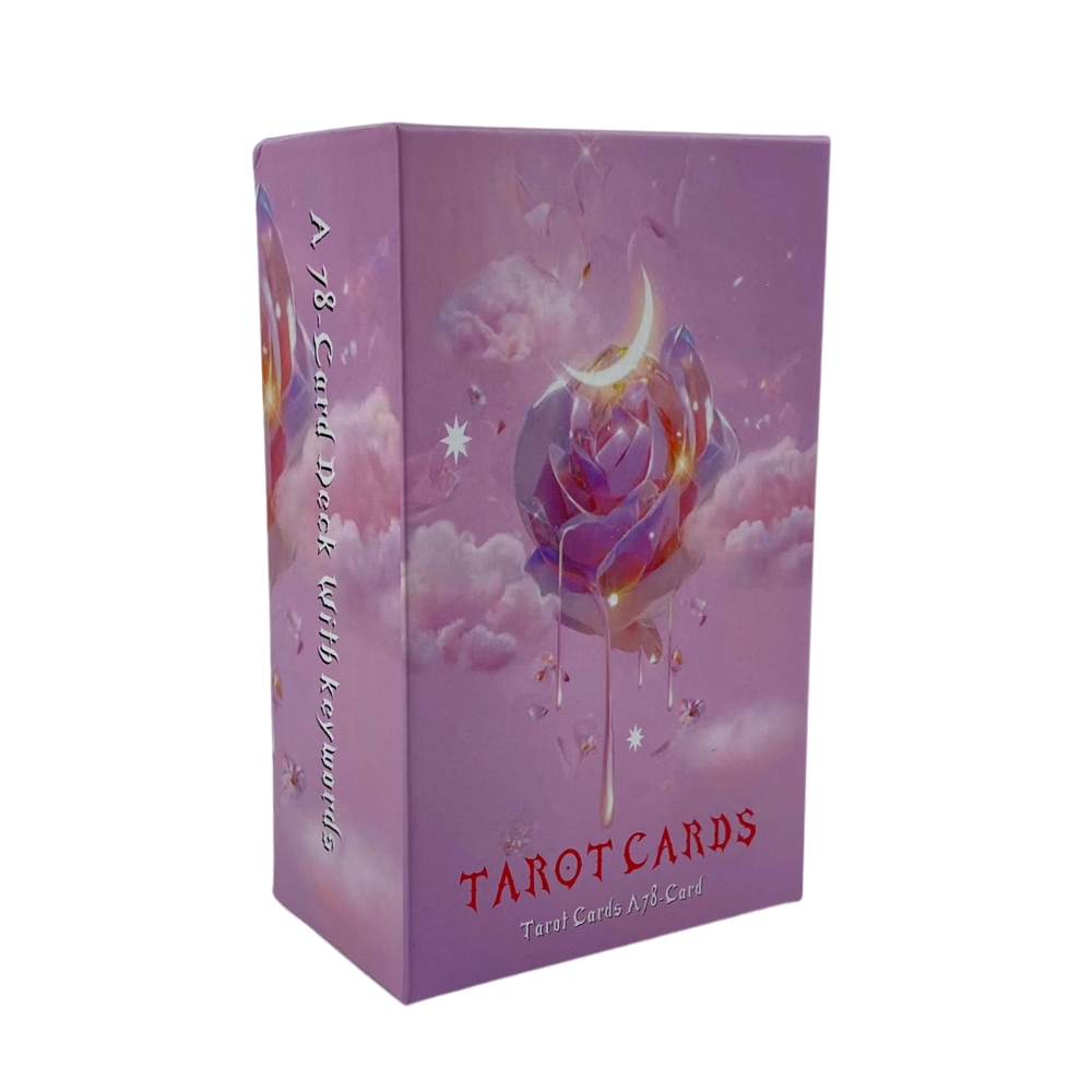 (Size Gốc) Bộ Bài Tarot Cards Hồng 78 Thẻ, Hộp Cứng
