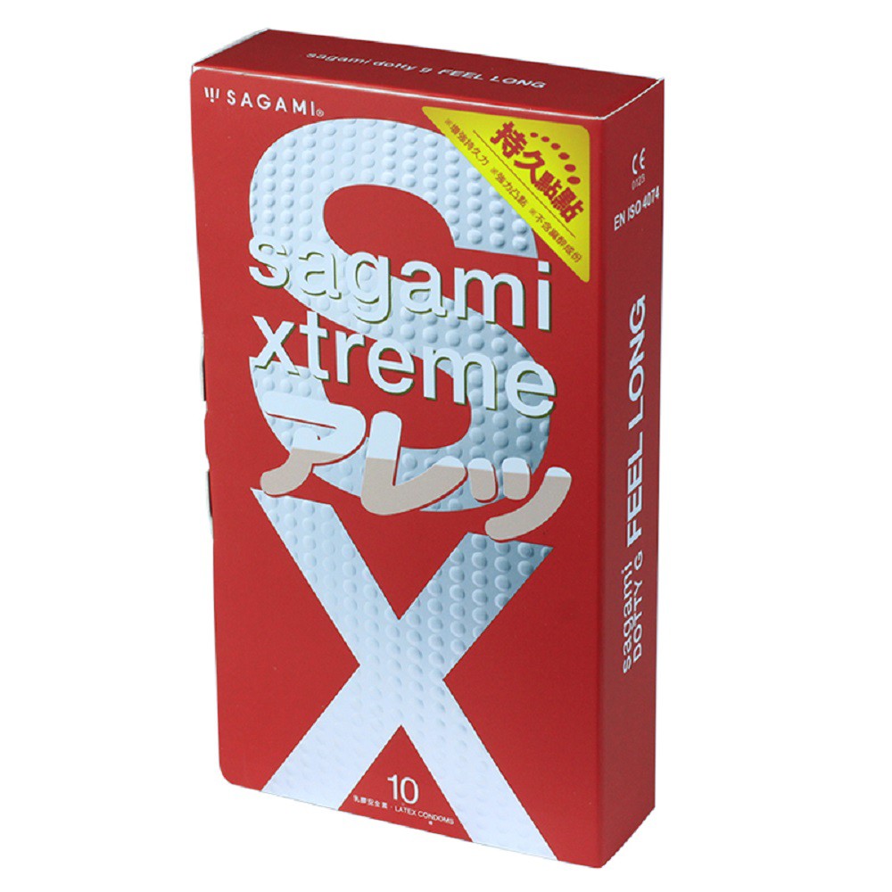 Bao Cao Su Sagami Kéo Dài Thời Gian Feel Long - Gai Nhỏ Li Ti - Không Mùi Cao Su - Che Tên Sản Phẩm