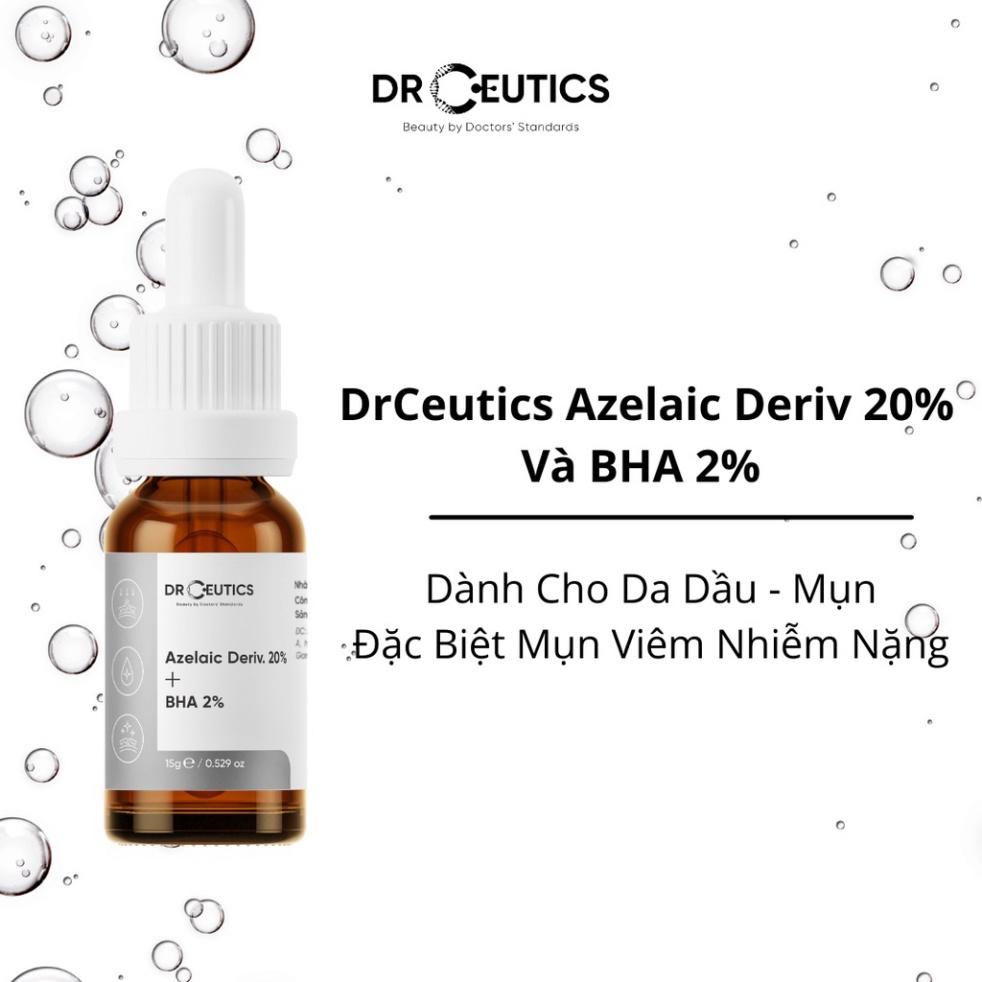 Tinh Chất Làm Giảm Mụn Mờ Thâm DrCeutics Azelaic Deriv 20% Và BHA 2% (15g)