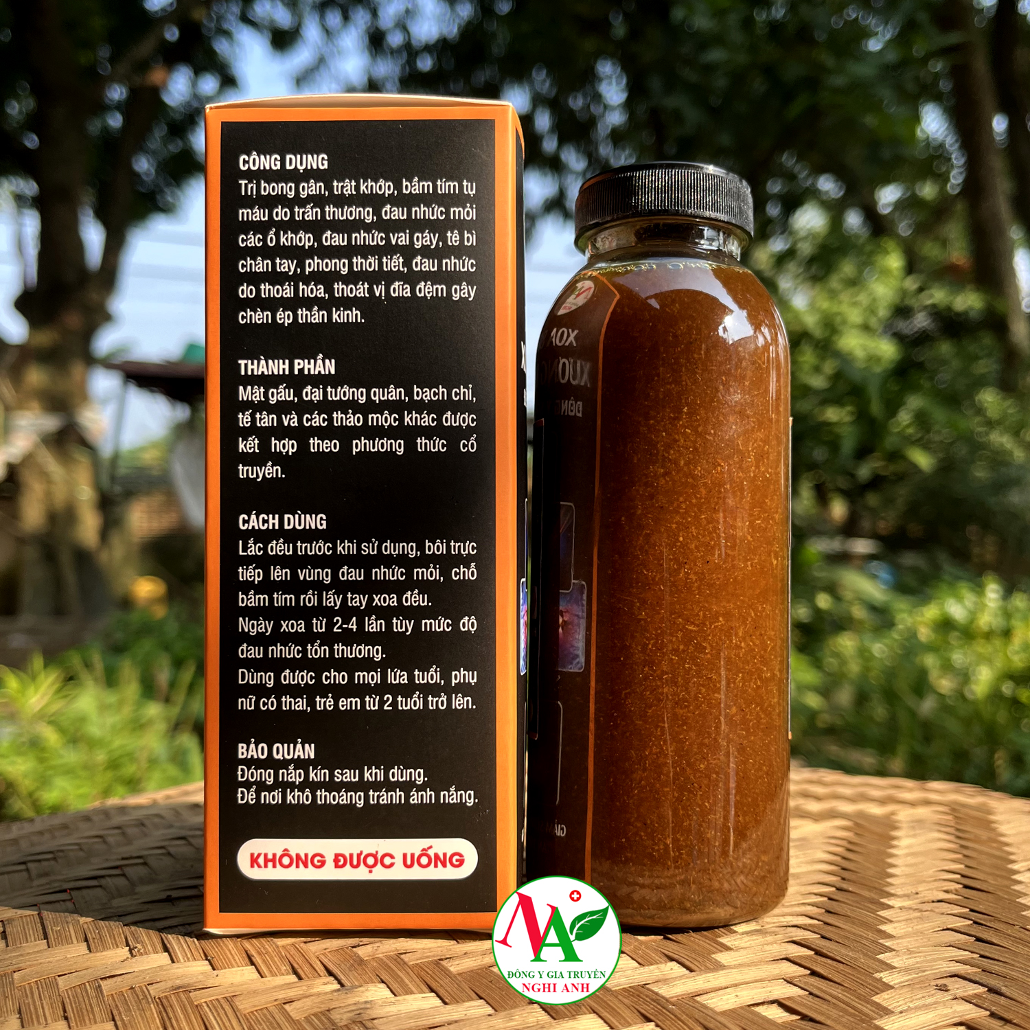 Thảo dược xương khớp Đông Y Nghi Anh hộp 330ml trừ bong gân, trật khớp hết đau nhức dễ chịu cơ thể