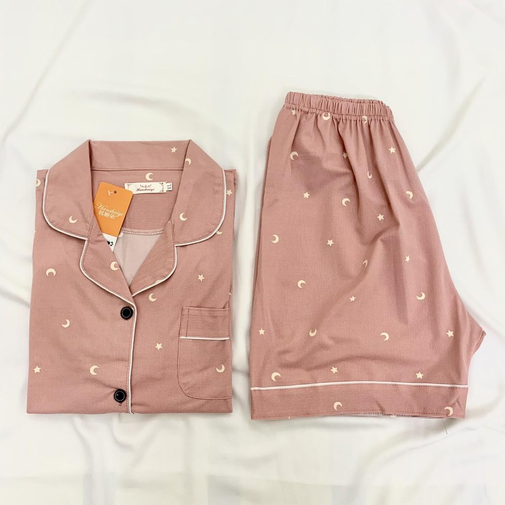 Pijama mặc ở nhà, Bộ Ngủ Nữ cotton cộc nhiều màu CCCP06