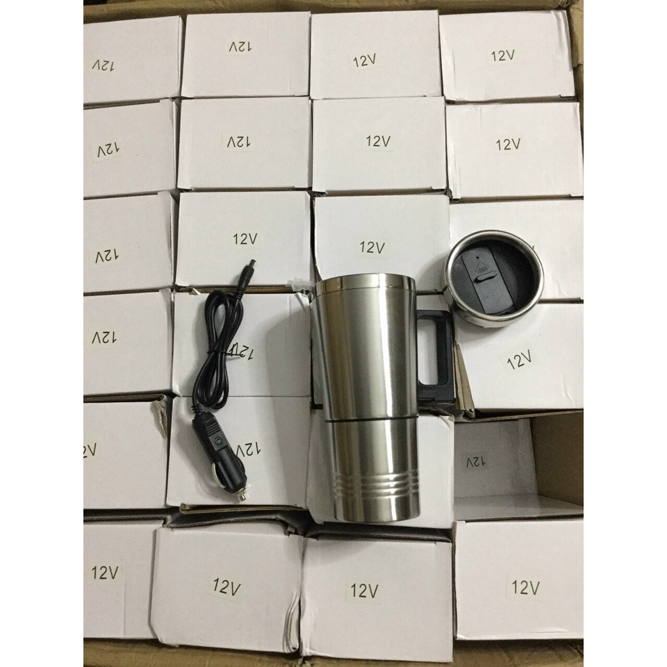 ẤM ĐUN NƯỚC SIÊU TỐC TRÊN XE Ô TÔ, DÙNG NGUỒN 12V