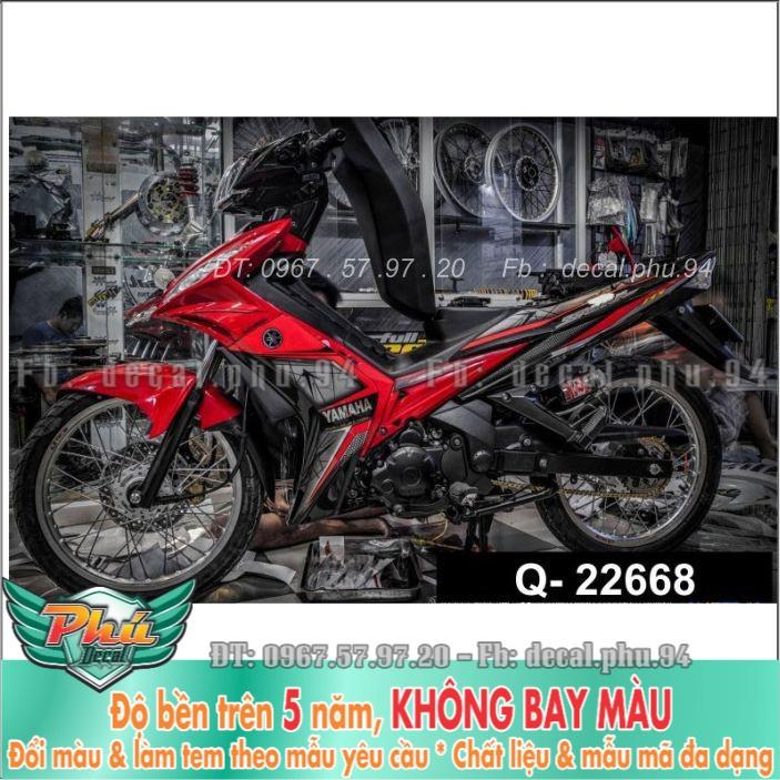 Tem rời Exciter 135 2006-2010 đỏ đen (X)