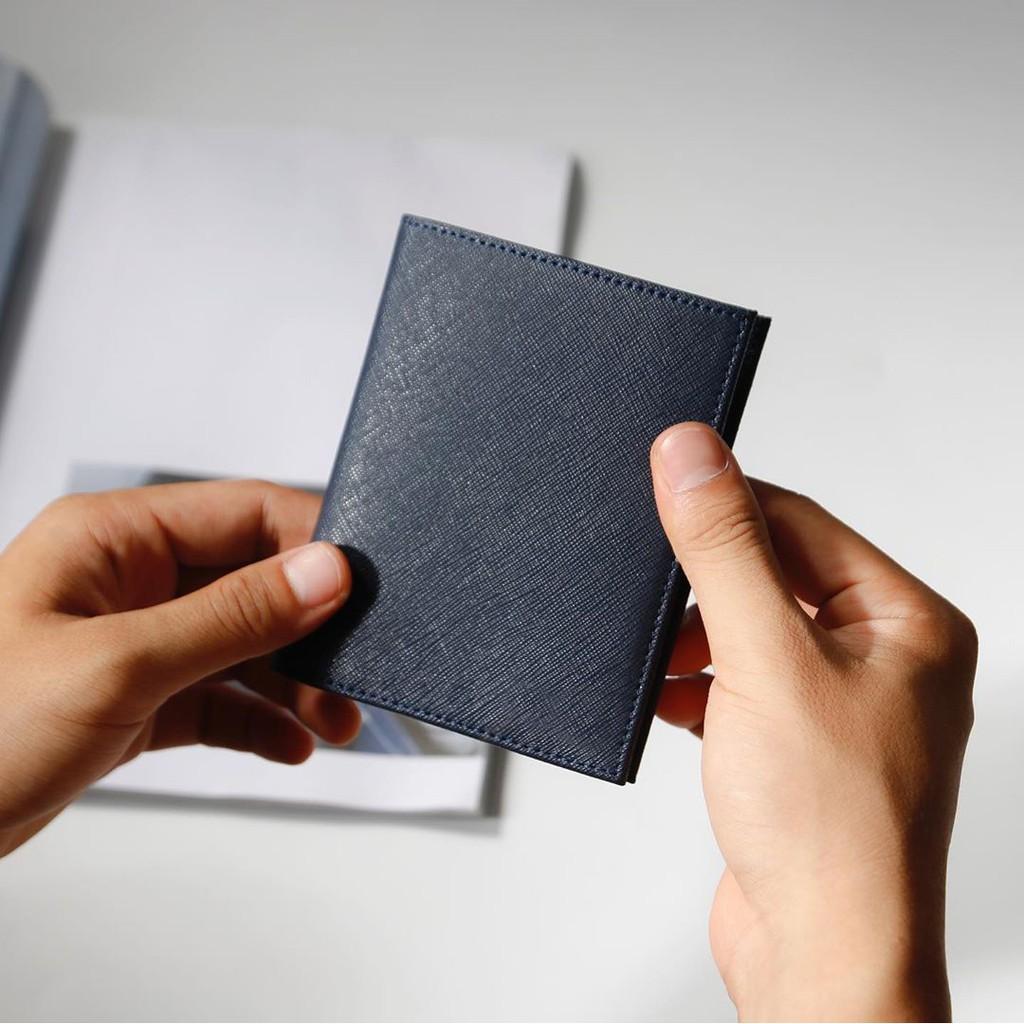 Ví Nam Kiểu Đứng DA BÒ THẬT 100% Bóp nam Kiểu đứng,da bò thật Saffiano,kiểu dáng đẹp,tiện dụng,siêu bền.