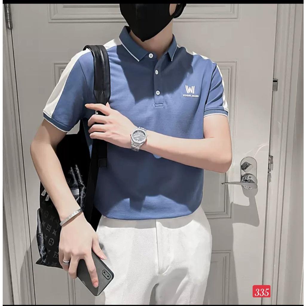 Áo polo nam có cổ tay ngắn vải thun cotton cá sấu cao cấp mềm mịn mặc mát chống nhăn mẫu đẹp 2023 - TCS335