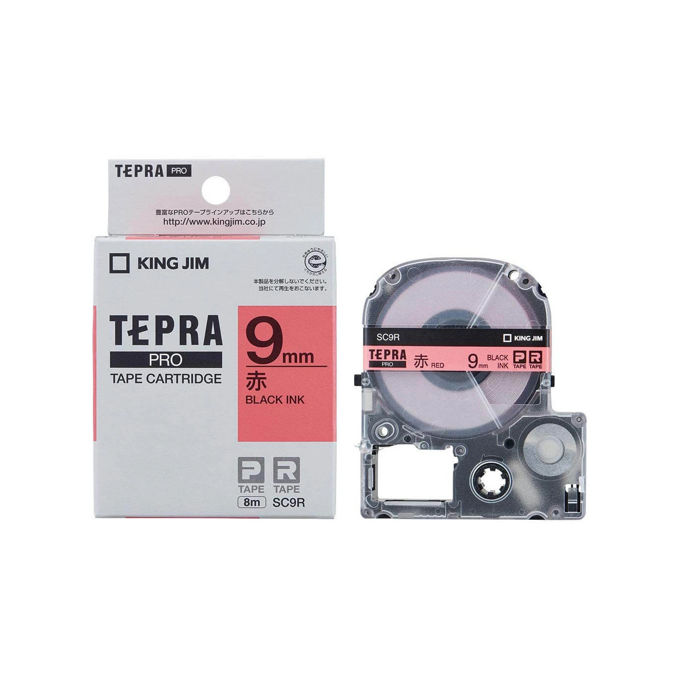 Băng mực in nhãn Tepra cỡ 9mm dùng cho máy TEPRA PRO SR-R170V / SR530 / SR970 - HÀNG CHÍNH HÃNG KING JIM