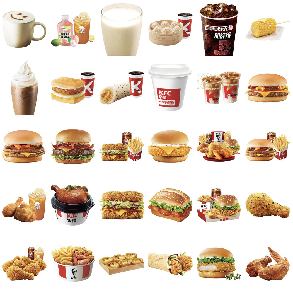 Bộ 64 Sticker Thức Ăn Nhanh Hấp Dẫn