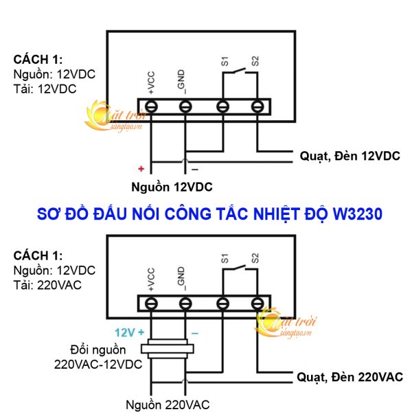 Công tắc cảm biến nhiệt độ ST3230 - 12VDC