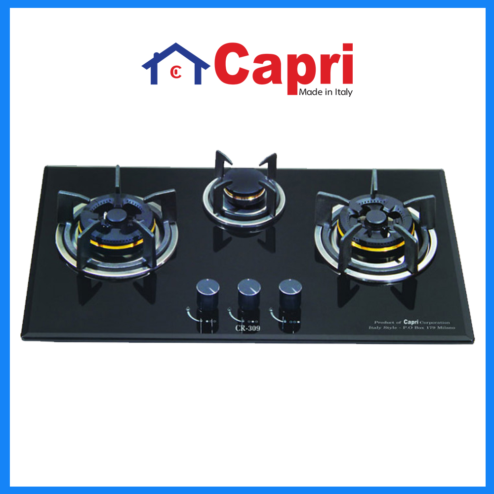 Bếp gas âm 3 vùng nấu Capri CR-309KT | Hàng chính hãng | Tiết kiệm gas