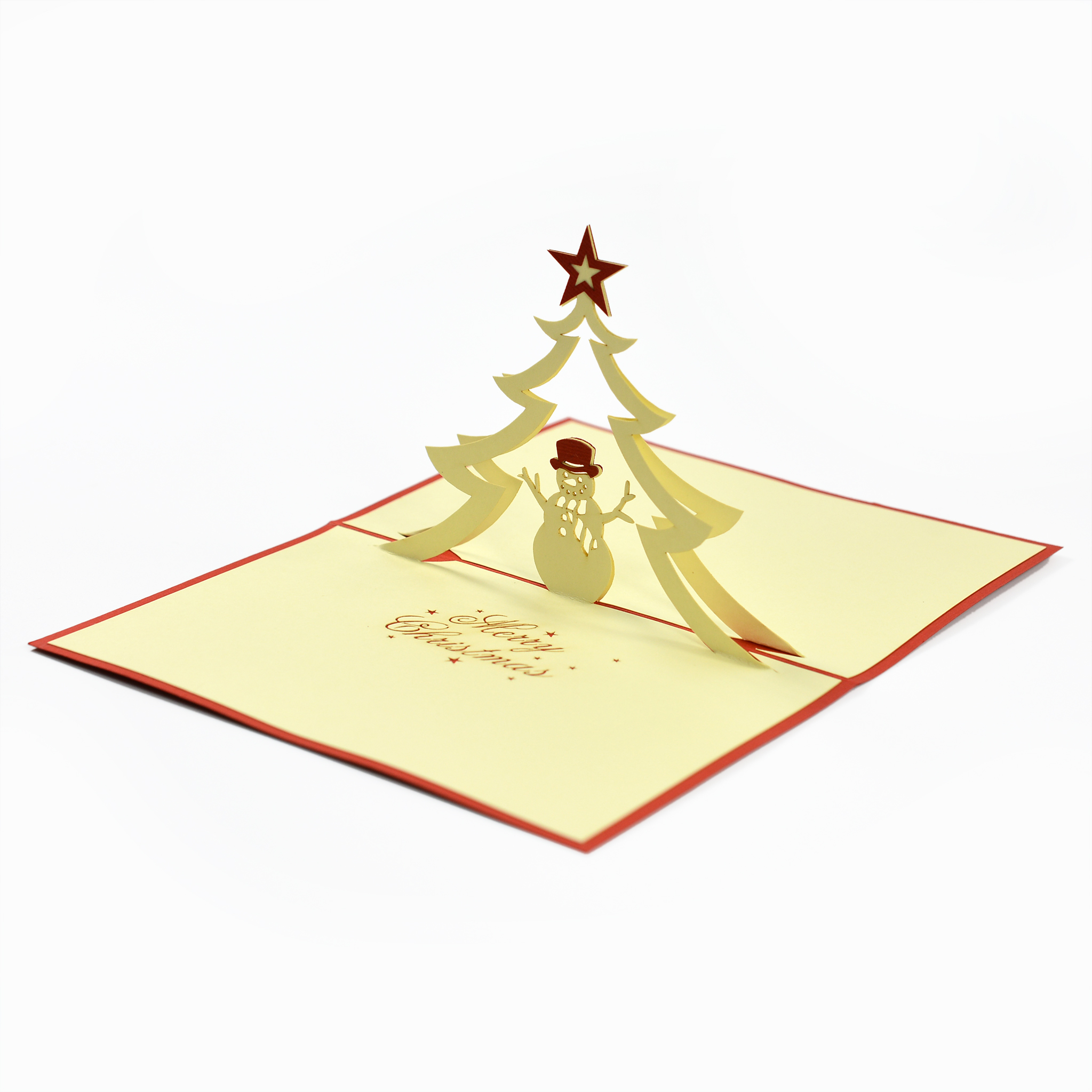 Thiệp nổi 3D handmade, 3D pop-up card, Cây thông cho ngày Giáng sinh, Merry Christmas card size 10x15cm CN033